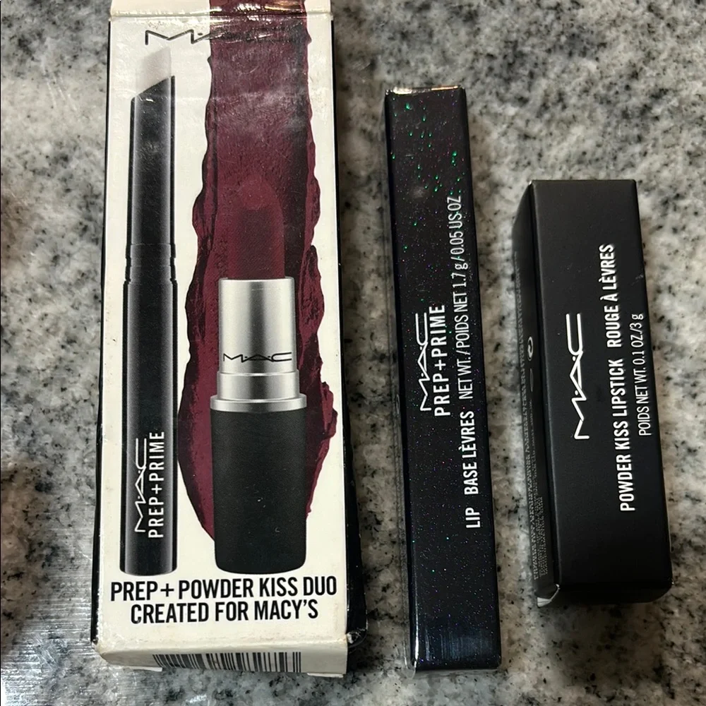 MAC Cosmetics Full-size Prep + Prime Lipstick Duo - 305 BURNING LOVE new in box